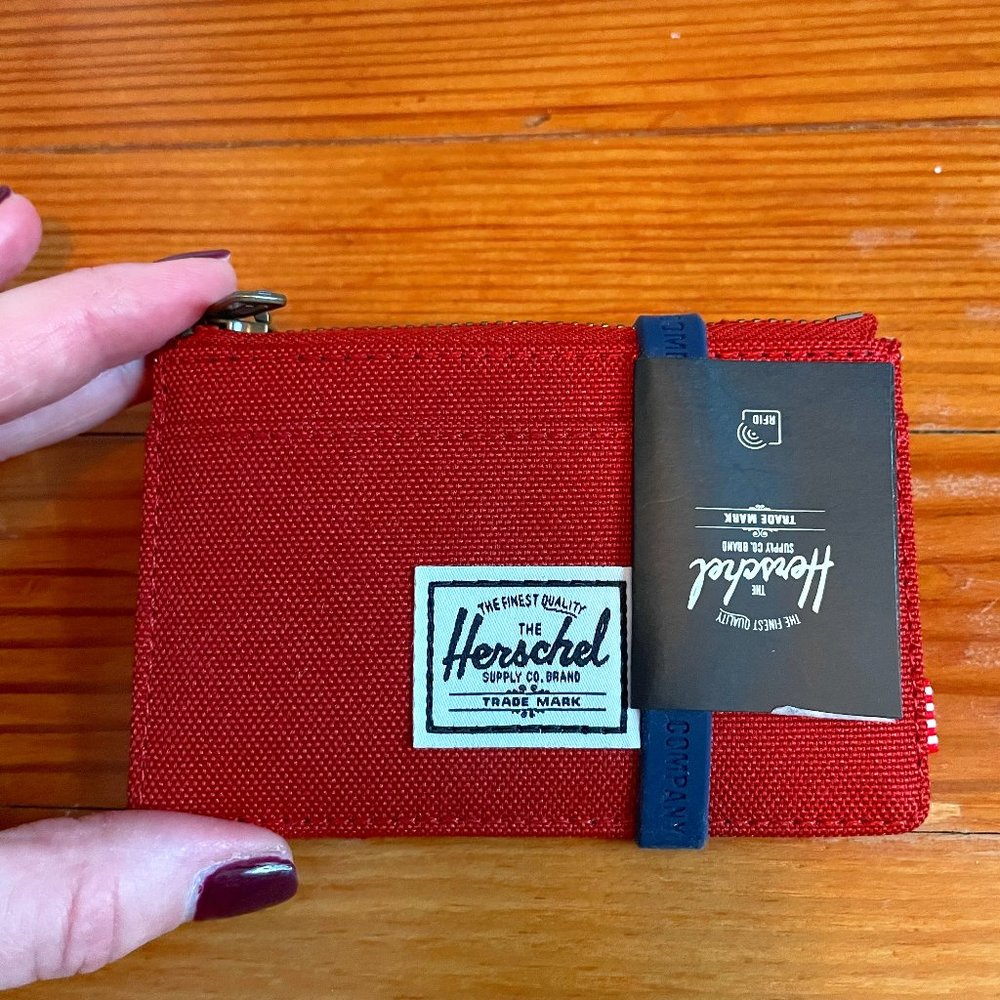 Red Herschel Charlie Wallet - NWT